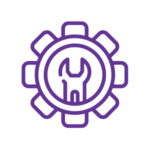 Wrench and gear icon.